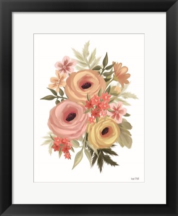 Framed Rosey Ranunculus Print