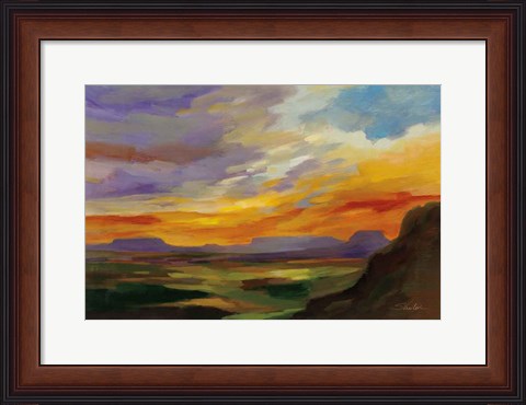 Framed Sonoran Desert Sunset Print
