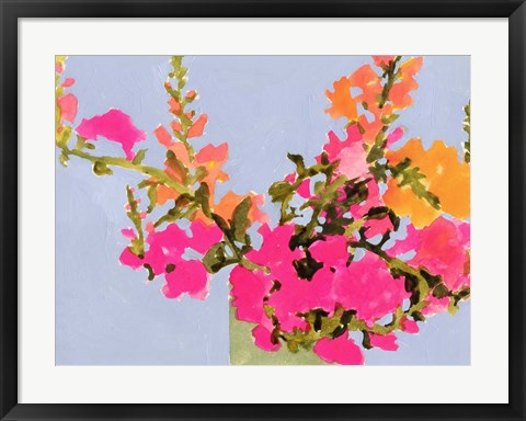 Framed Saturated Spring Blooms II Print