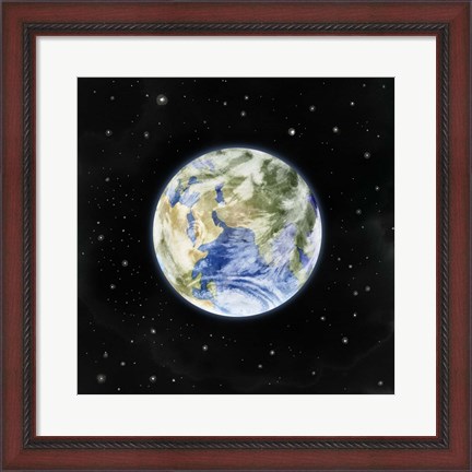 Framed Earth From Afar II Print