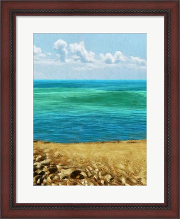 Framed Rocky Beachside II Print