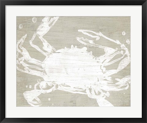 Framed Weathered Crab II Print