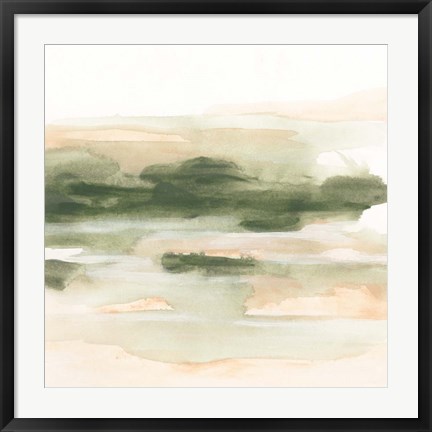 Framed Marsh at Dusk II Print