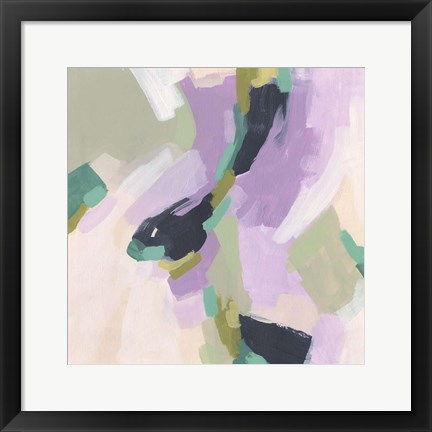 Framed Lavender Swirl III Print