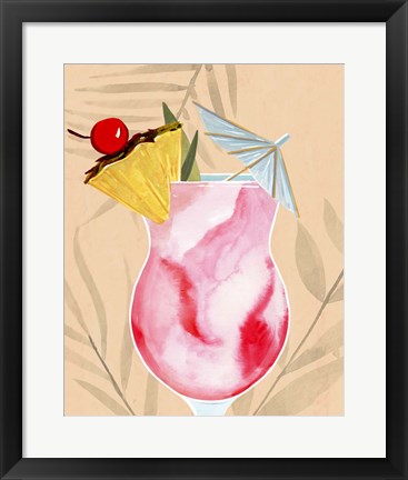 Framed Tropical Cocktail II Print