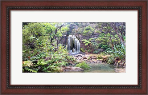 Framed Rainforest waterfall Print