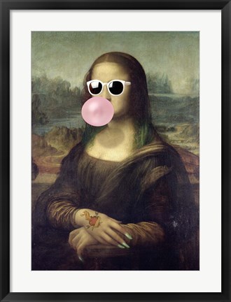 Framed Leisure Time, Monna Lisa Print