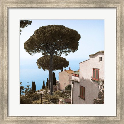 Framed Amalfi Coastal Villas Print