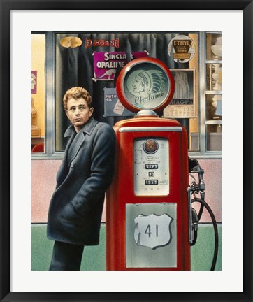 Framed James Dean PG Print