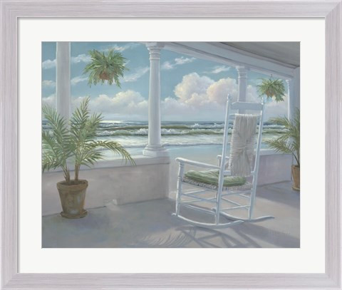 Framed Coastal Porch I Print