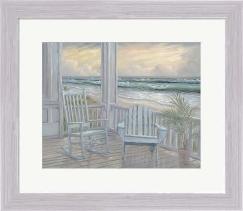 Framed Coastal Porch II Print