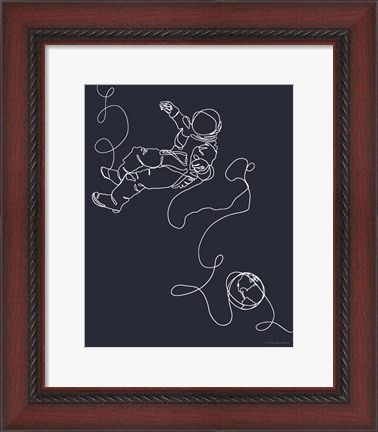 Framed Lines in Space 1 Print