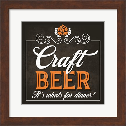 Framed Craft Beer Print