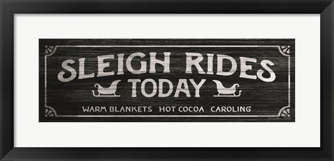Framed Sleigh Rides Today Print
