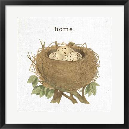 Framed Spring Nest II Home Print