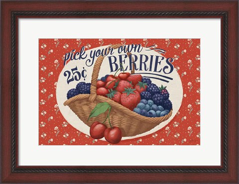 Framed Berry Breeze I Print