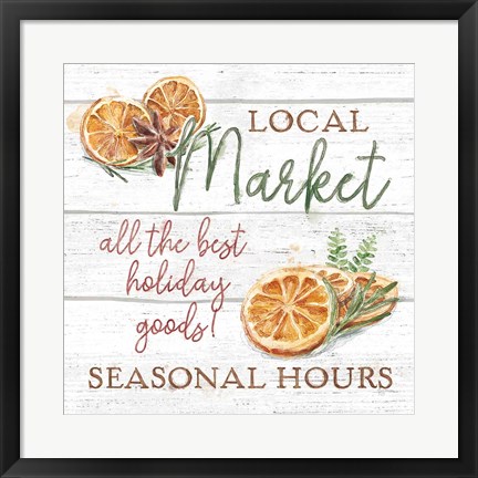 Framed Seasonal Market VII Print