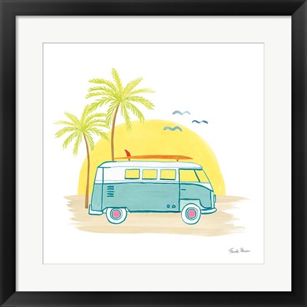 Framed Beach Cruiser I Print