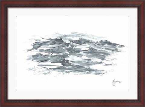 Framed Turbulent Waters I Print