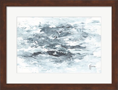 Framed Turbulent Waters II Print