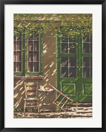 Framed Cafe Seating Print