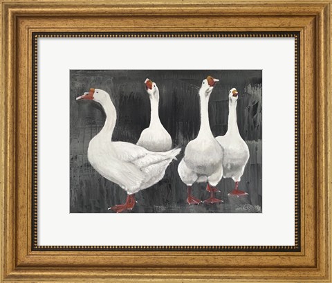 Framed Gaggle of Geese Print