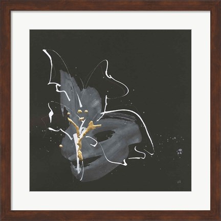Framed Modern Flower I Print