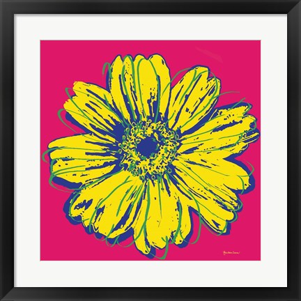 Framed Flower Pop Art IV Print