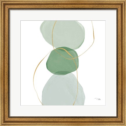 Framed Pastel Circles III Print