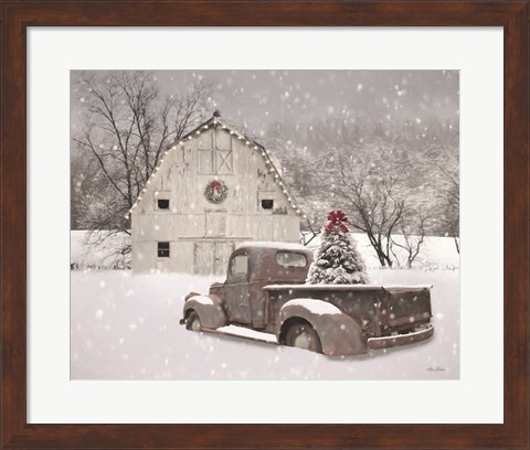 Framed Whisper of Christmas Print