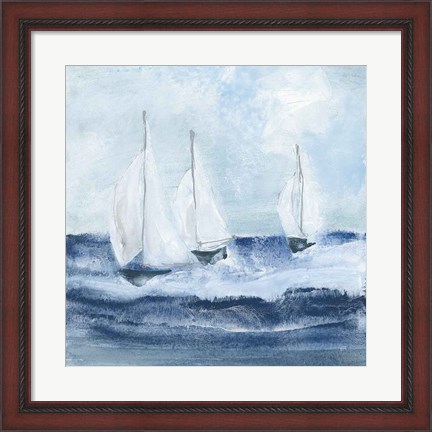 Framed Sailboats VII Print