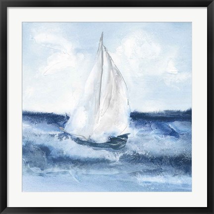 Framed Sailboats II Print