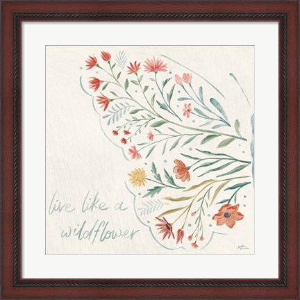 Framed Wildflower Vibes VI Print