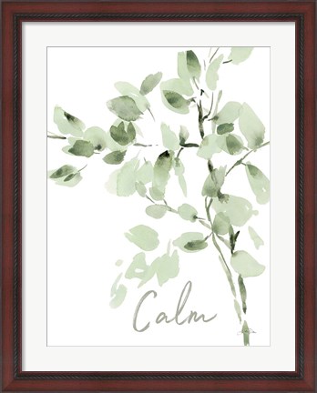 Framed Cascading Branches II Calm Print