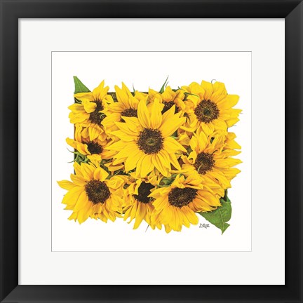 Framed Sunflower Bouquet Print