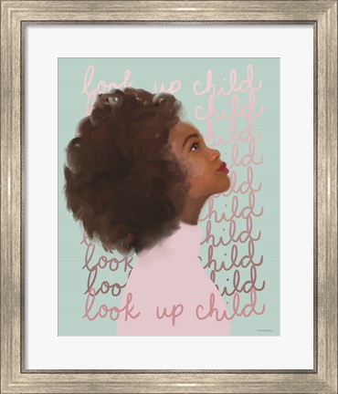 Framed Look Up Child Print