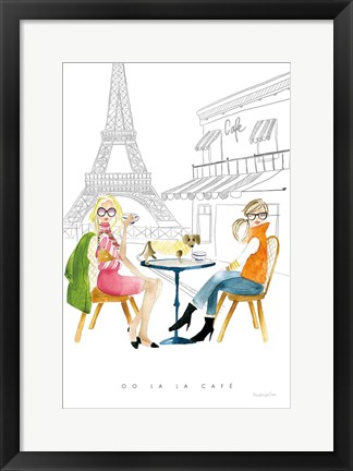 Framed Paris Girlfriends III Print