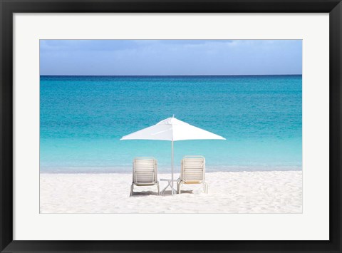 Framed Aqua View Print