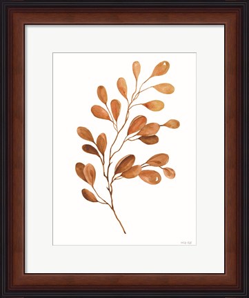 Framed Fall Leaf Stem III Print