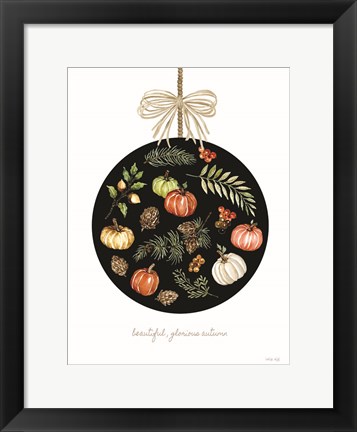 Framed Beautiful, Glorious Autumn Ornament Print