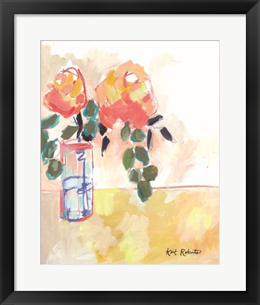Framed Flowers for Judy Print