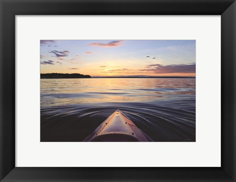 Framed Kayaking on French Bay Print
