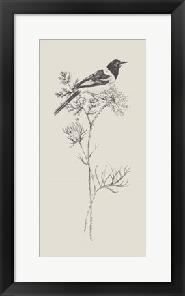Framed Nature with Bird I Print