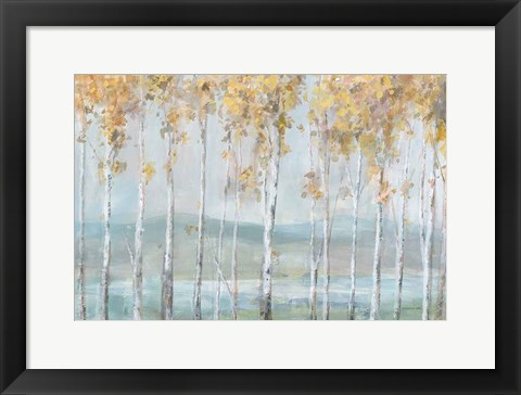 Framed Lakeview Birches Print