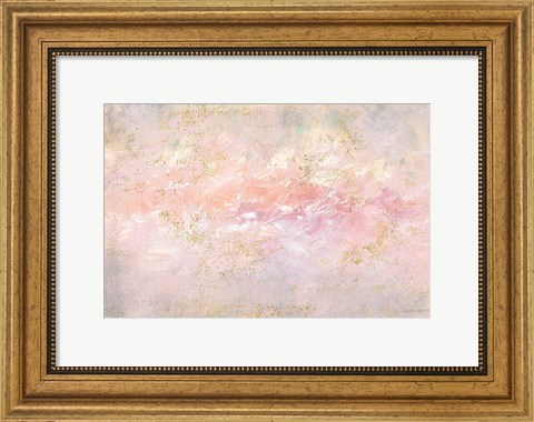 Framed Through Fog Blush and Gold Print