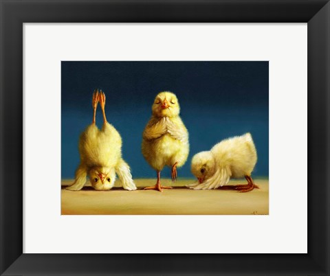 Framed Yoga Chicks Print