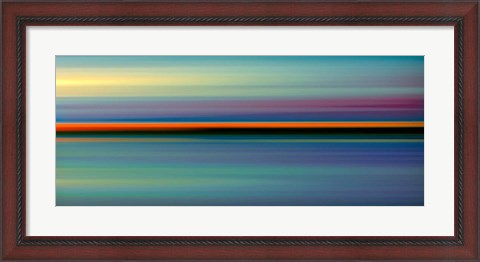 Framed Red Line Horizon Print