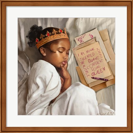 Framed Even When I&#39;m Sleeping - Girl Print