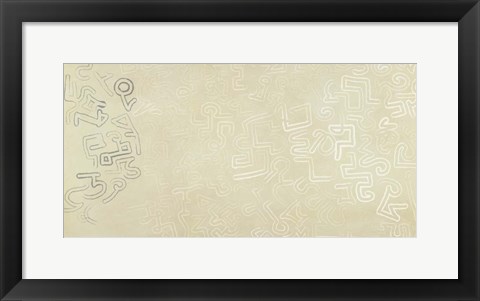 Framed Calligraphy in motion Print