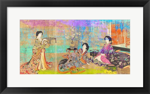 Framed Hommage to Chikanobu Print